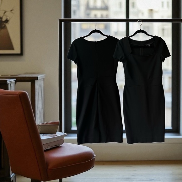 Banana Republic Elegant Black Mini Dress - Picture 2 of 7